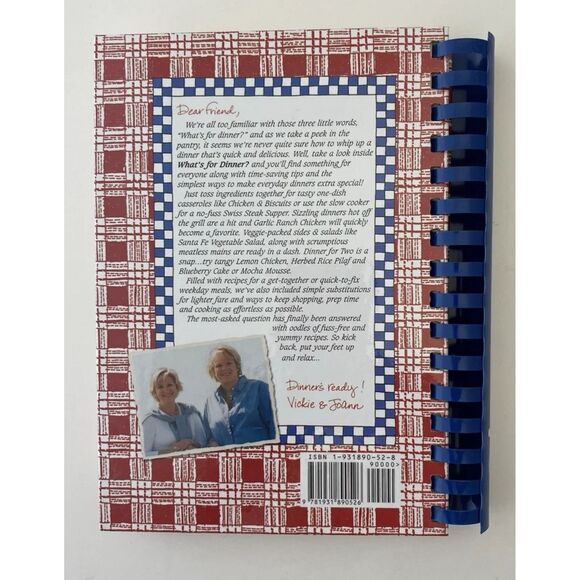 Gooseberry Patch Cookbooks Lot Of 2, Country Quick  & Easy and What’s For Dinner - Picture 4 of 16